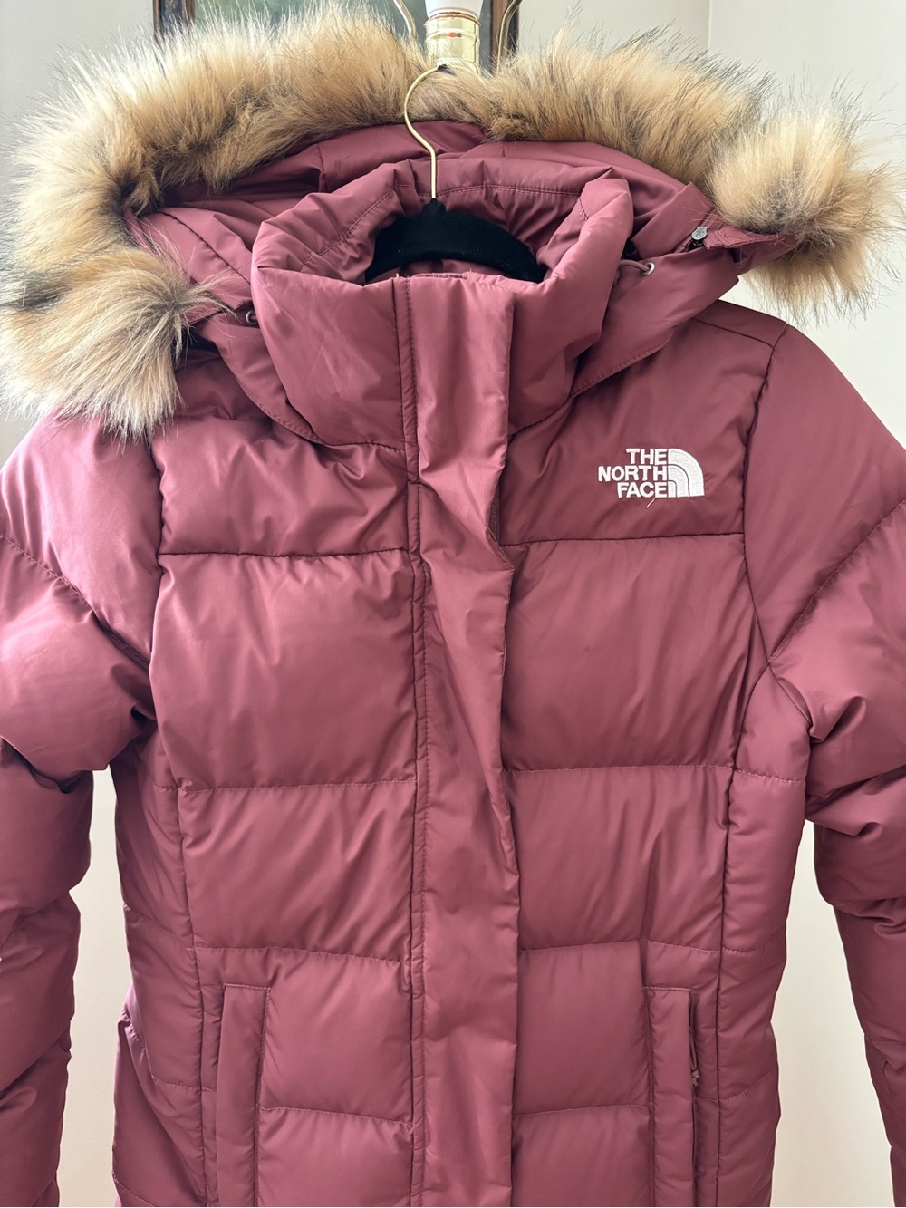 The North Face Gotham Hooded Down Jacket in Wild Ginger Mauve Size S - Picture 3 of 16